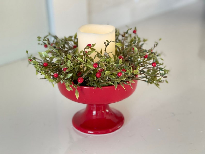 🍁Fall Harvest Sale: 60% OFF! Farmhouse Christmas Candle Ring,Christmas Decoration For Candle