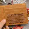 To My GrandSon - Premium Top-grain Cow Leather Card Wallet