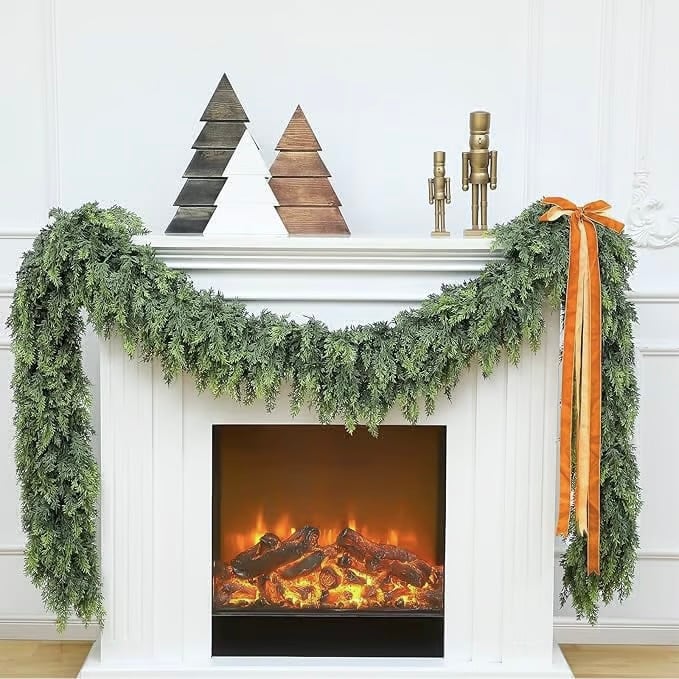 🎅Letzter Tag 49% Rabatt🔥Künstliche Weihnachtsgirlande aus Zedernholz