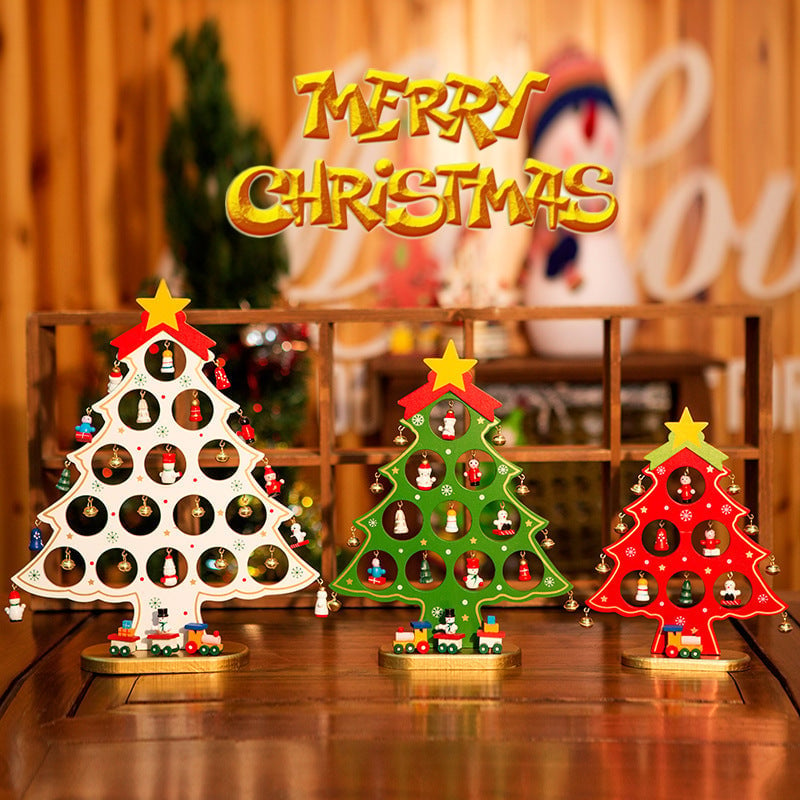 🔥Last Day Promotion 48% OFF-🎁-DIY Wooden Mini Christmas Tree Set🎅