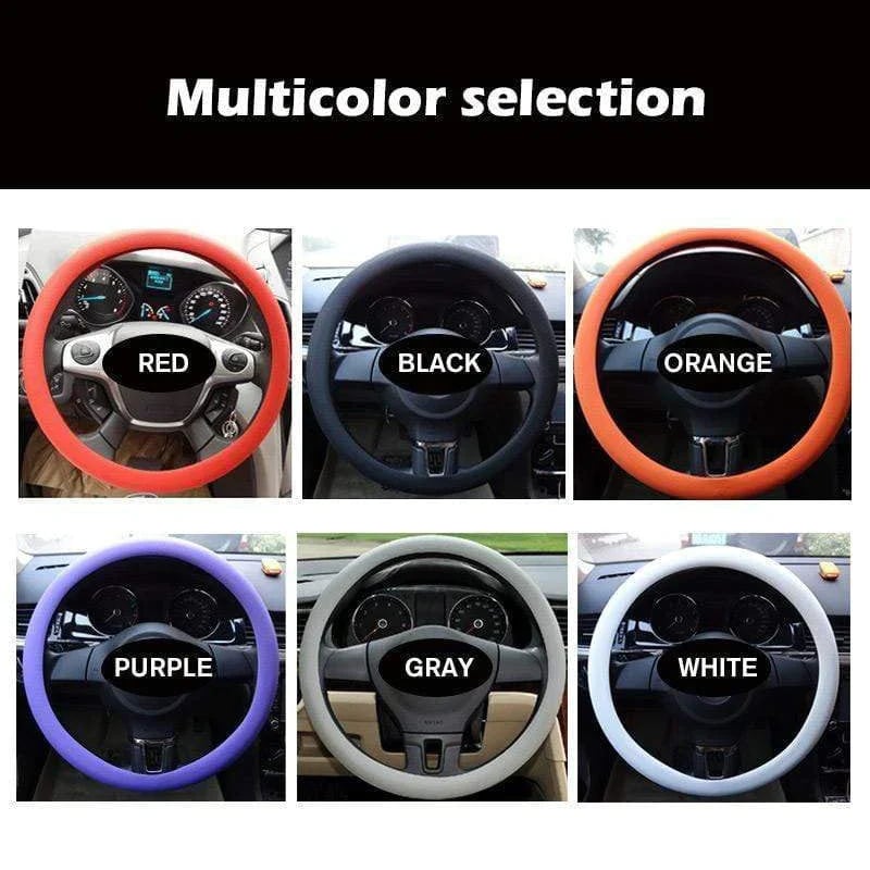 🔥Summer Hot Sale-50% OFF-Cool non-slip silicone steering wheel protector (BUY 2 FREE SHIPPING)