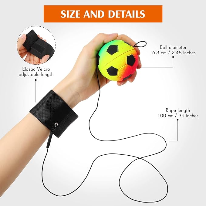 (🌲EARLY CHRISTMAS SALE - 50% OFF) 🎁Wristband Rebound Ball, 🔥Buy 5 Get 3 Free & Free Shipping