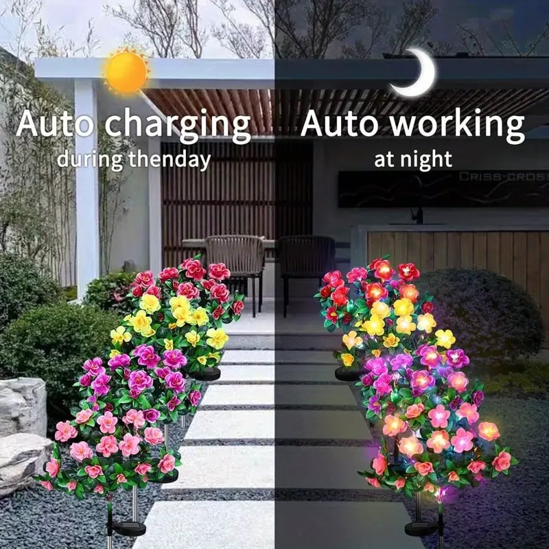 🔥Last Day 70% OFF- 🌺Solar fluorescent garden light