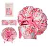 🍂TikTok Fall Mega Sale - 70% OFF🎉Satin Hair Bonnet for Sleeping with Detachable Eye Mask - Non-Slip Hair Wrap for Curly Hair