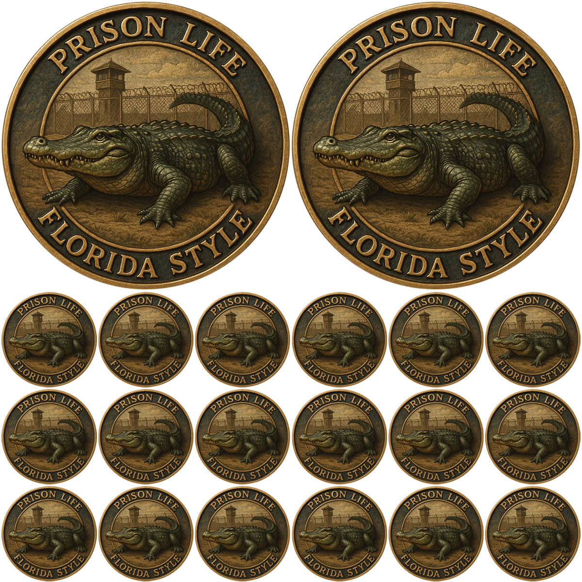 🏆Flash Sale 60% OFF - 🐊“Florida Gator & Prison Humor” Commemorative Coin