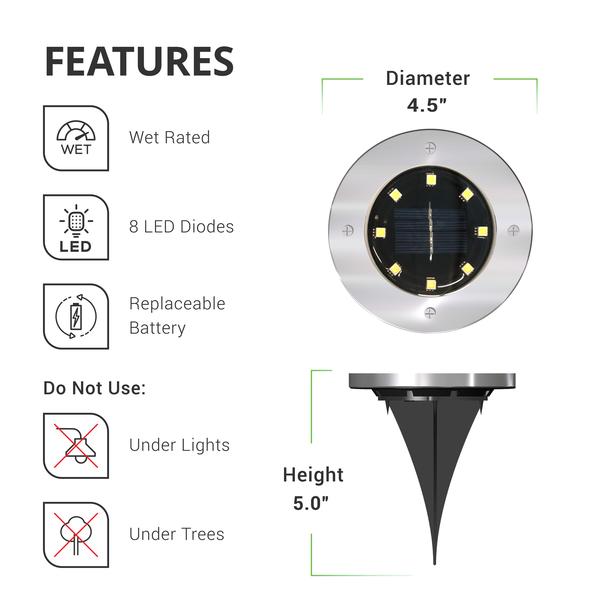 Early Christmas Hot Sale 50% OFF- 16 Led Solar Ground Outdoor Lights