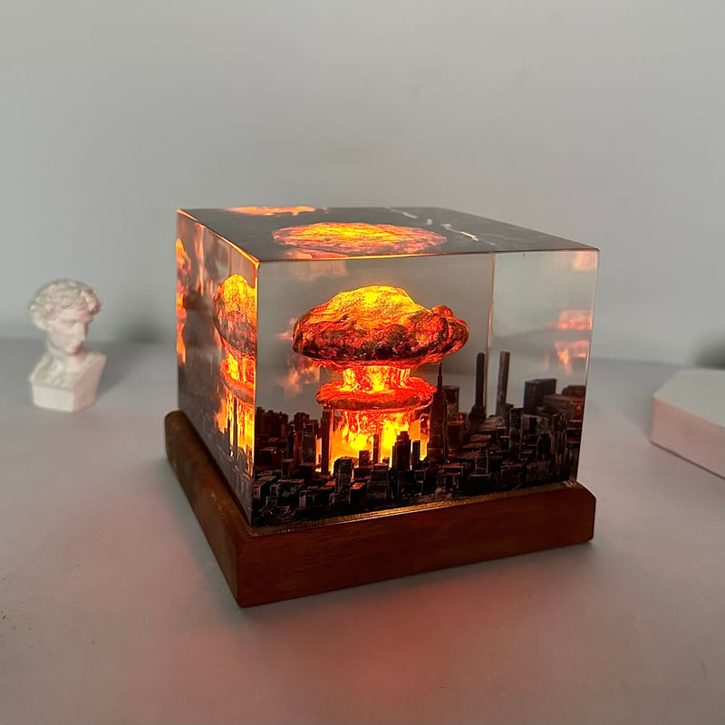 🔥Limited Time Sale 48% OFF🍄Handmade-Nuclear explosion bomb mushroom cloud light (BUY 2 GET FREE SHIPPING)