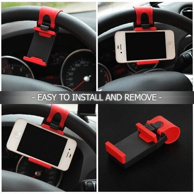 Early Christmas Hot Sale 48% OFF - Steering Wheel Phone Holder(BUY 2 GET 1 FREE NOW)