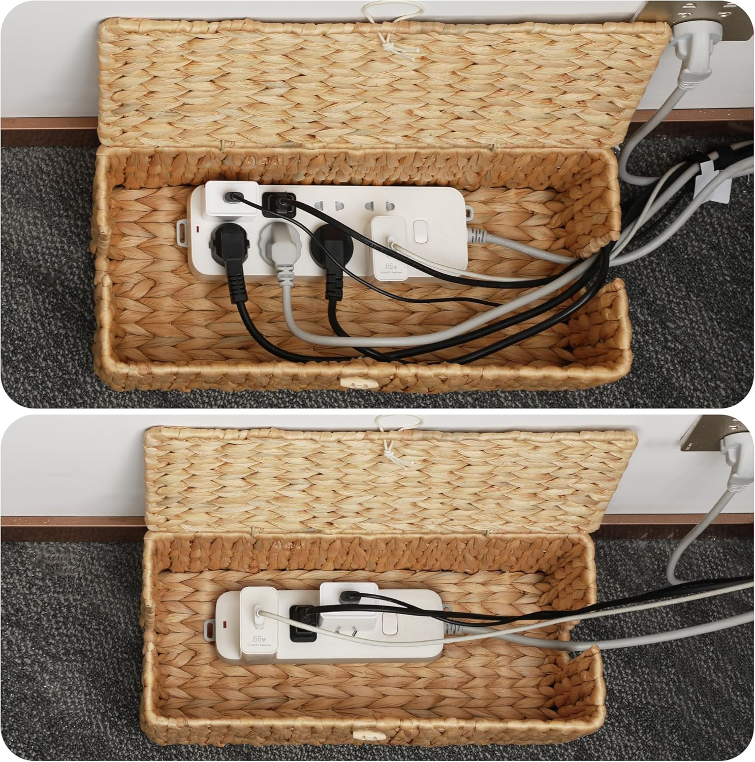 100% Handmade Cable Management Box with Lid(𝐒𝐦𝐢𝐭𝐡 𝐇𝐚𝐧𝐝𝐦𝐚𝐝𝐞®)