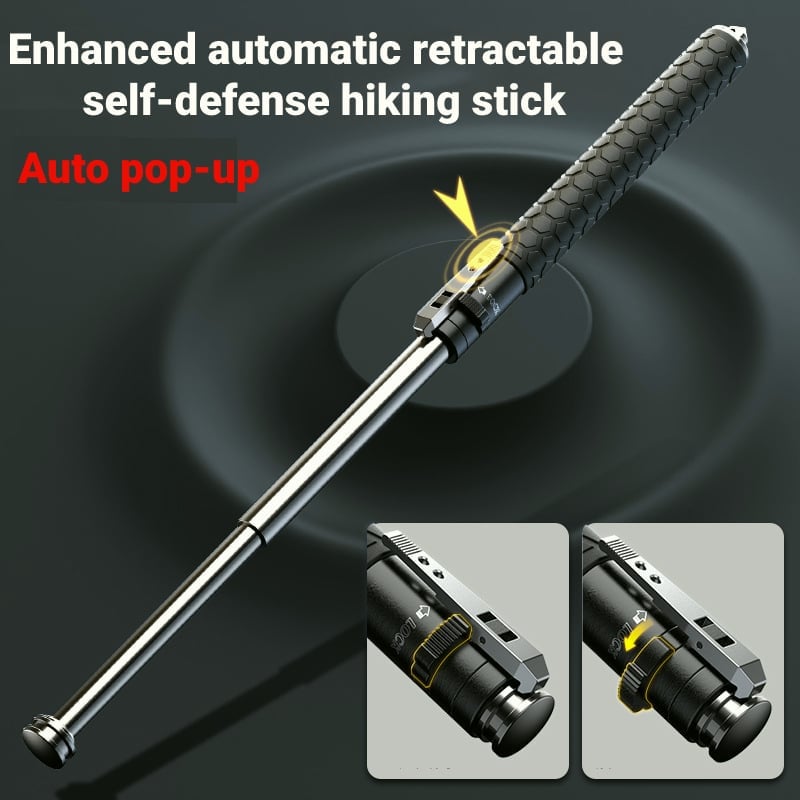 🔥Last Day 50% OFF🎁Enhanced automatic retractable self-defense hiking stick