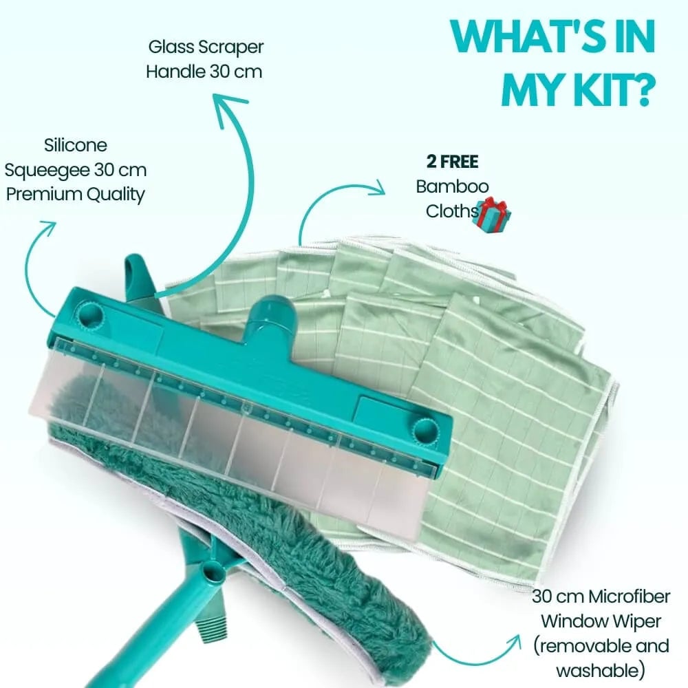 🔥2025 Hot Pick - Alisanda Recyclable Silicone Window Squeegee Kit