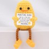 🐥Inspirational Crochet Positive Duck - 🧶Handmade Emotional Cheer Support🔥