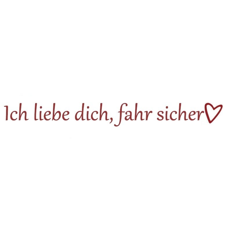 ✨1 KAUFEN, 1 GRATIS💓 „Ich liebe dich, fahr vorsichtig“-Aufkleber (4 Stück)