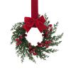 🎄TikTok Christmas Sale -70% OFF✨Christmas Mini Cabinet Wreath with Ribbon Bows