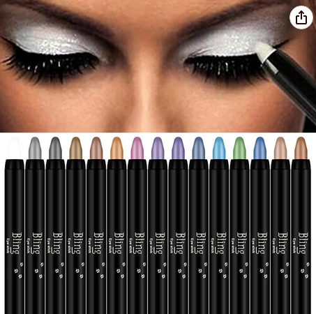 15 Color Highlighter Eyeshadow Pencil Waterproof Glitter Eye Shadow Eyeliner Pen