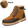 Winter Split Leather Warm Men Snow Boots