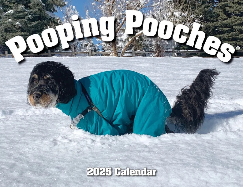 📅2025 Pooping Pooches Dog Calendar🐶🎁🔥Buy 2 Free Shipping