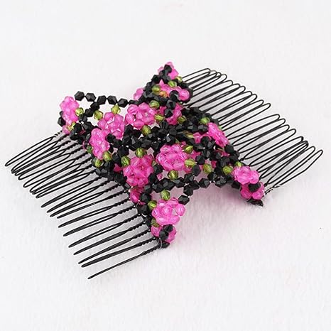 🔥Christmas Sale 48% OFF🎄Magic Flower Elastic Double Row Hair Comb