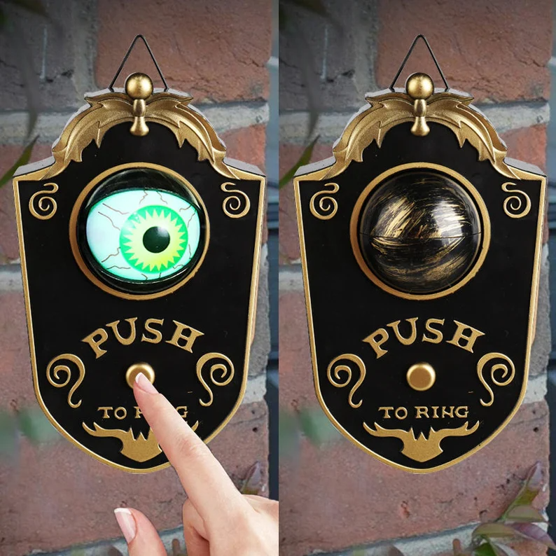 (🌲Early Christmas Sale- SAVE 48% OFF)Halloween One Eyed Doorbell Haunted Decoration(BUY 2 GET FREE SHIPPING)