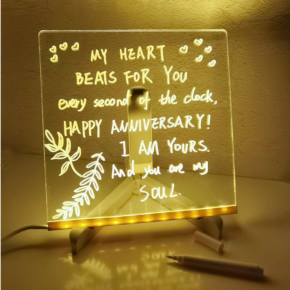 (🌲EARLY CHRISTMAS SALE - 50% OFF) 🎁LED Note Board with Colors🎨, BUY 2 FREE SHIPPING