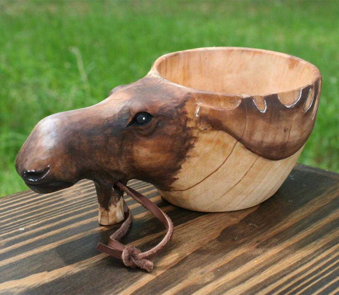 Animal Handmade Wooden Cup(𝐀𝐥𝐚𝐧 𝐄𝐰𝐞𝐧 𝐇𝐚𝐧𝐝𝐦𝐚𝐝𝐞®)