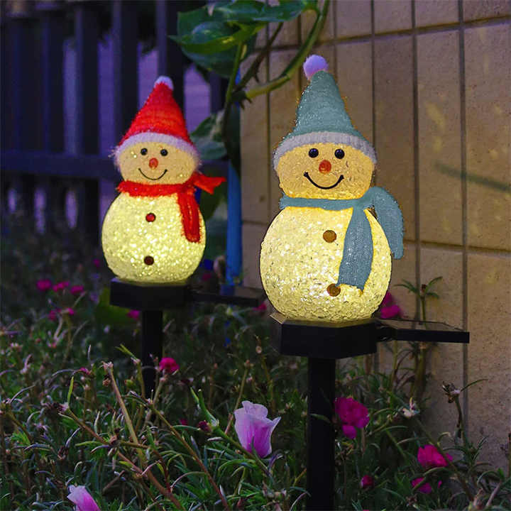 🎄2024 - Ealy Christmas Sale🎁-Waterproof Solar Snowman Lamp