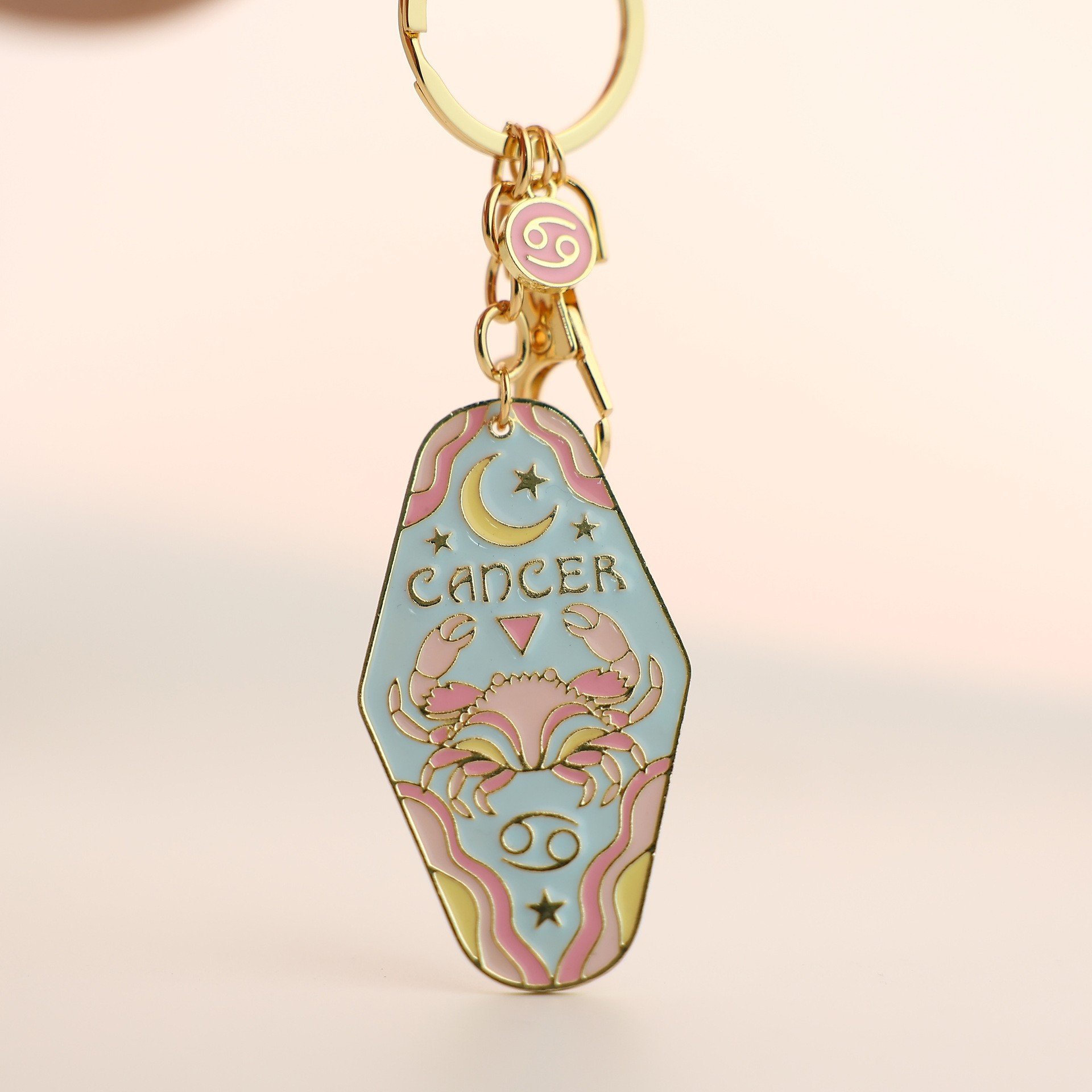🎁TikTok Last Day Sale - 70% OFF🔥Vintage Illustrated Zodiac Keychain✨🔮