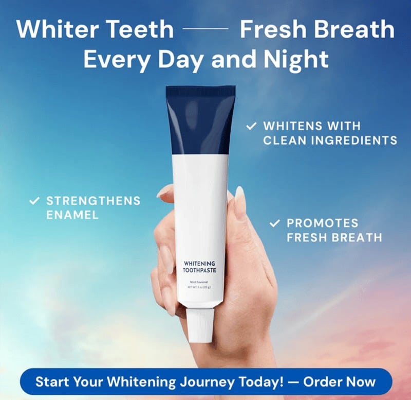 🦷Fluoride-Free Hydroxyapatite Teeth Whitening Toothpaste with Coconut Oil & Xylitol❄️