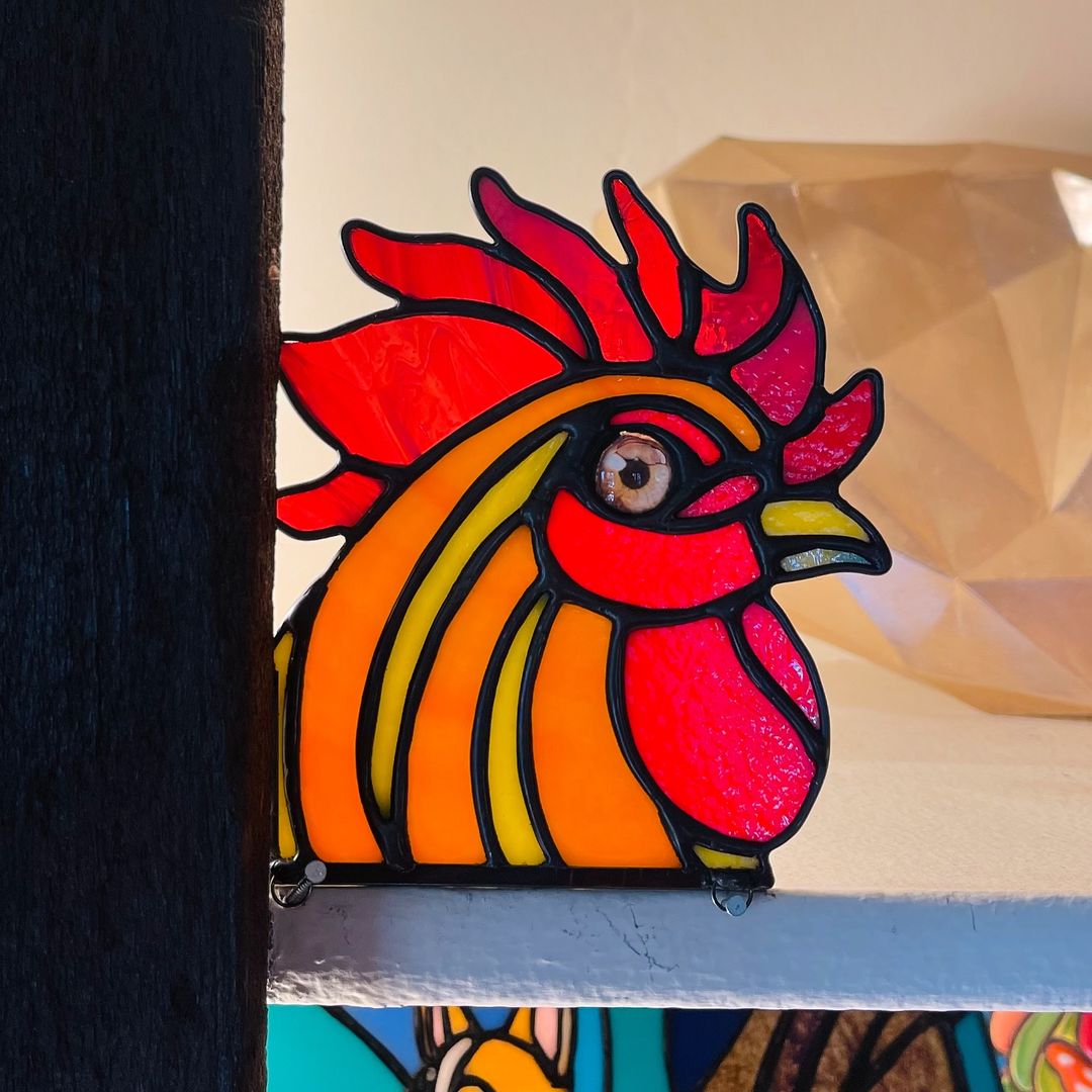 🔥Halloween Sale !!! [70% OFF] -Handmade cock Suncatcher