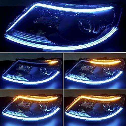 (New Year Promotion- SAVE 50% OFF) Flexible DRL LED Night & Daytime Running Light Strip