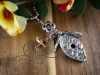 The 1948 “Plantation” Birdhouse Necklace or Purse Charm • Made From Authentic Silver-Plated, Vintage Silverware