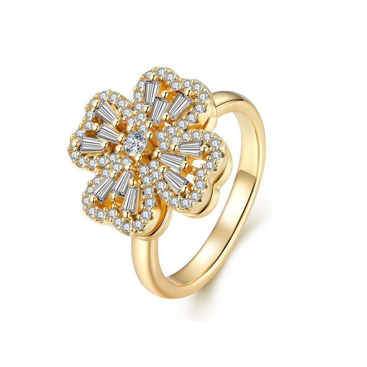 (🎄Christmas Promotion--48%OFF)Spinning Clover Ring(Buy 2 get Free shipping)
