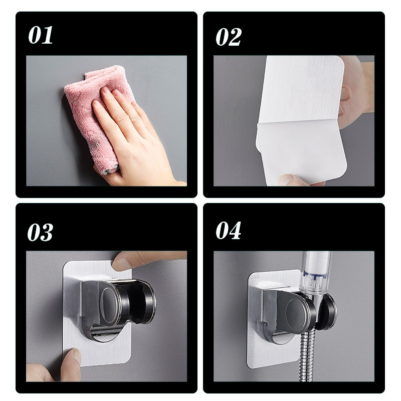 (🎄CHRISTMAS SALE NOW-48% OFF) Self-adhesive Shower Head Holder(BUY 3 GET FREE SHIPPING NOW!)