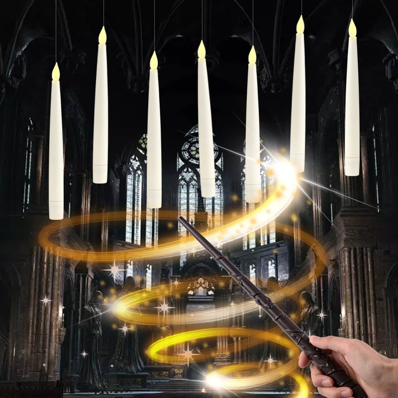 Floating Candles with Magic Wand Remote