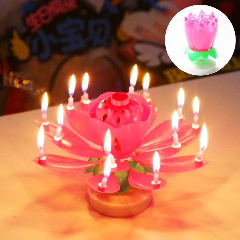 🎂Magical Flower Musical Birthday Candle 💖BUY 1 GET 1 FREE