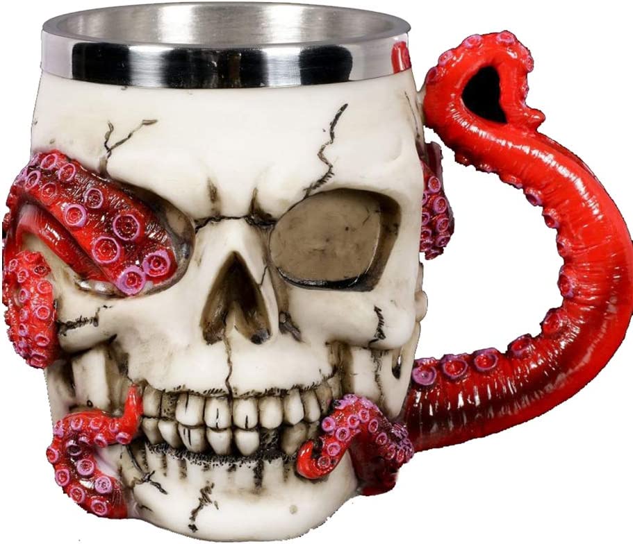 💀Stainless Steel Skull Octopus Mug🐙💥Buy 2 Get 10% OFF & Free Shipping