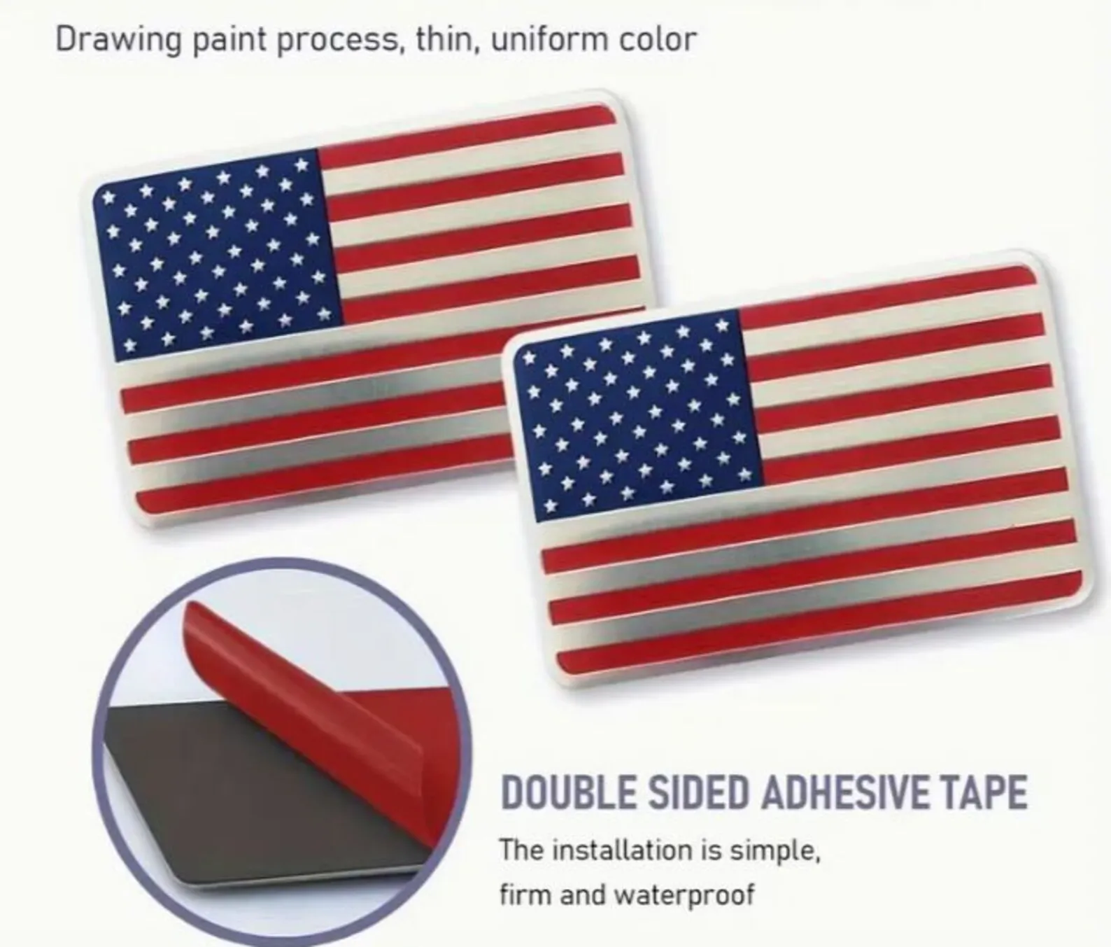 🎖️Proud Patriot 60% OFF - ★USA★ American Metal Flag Auto Fender Emblem