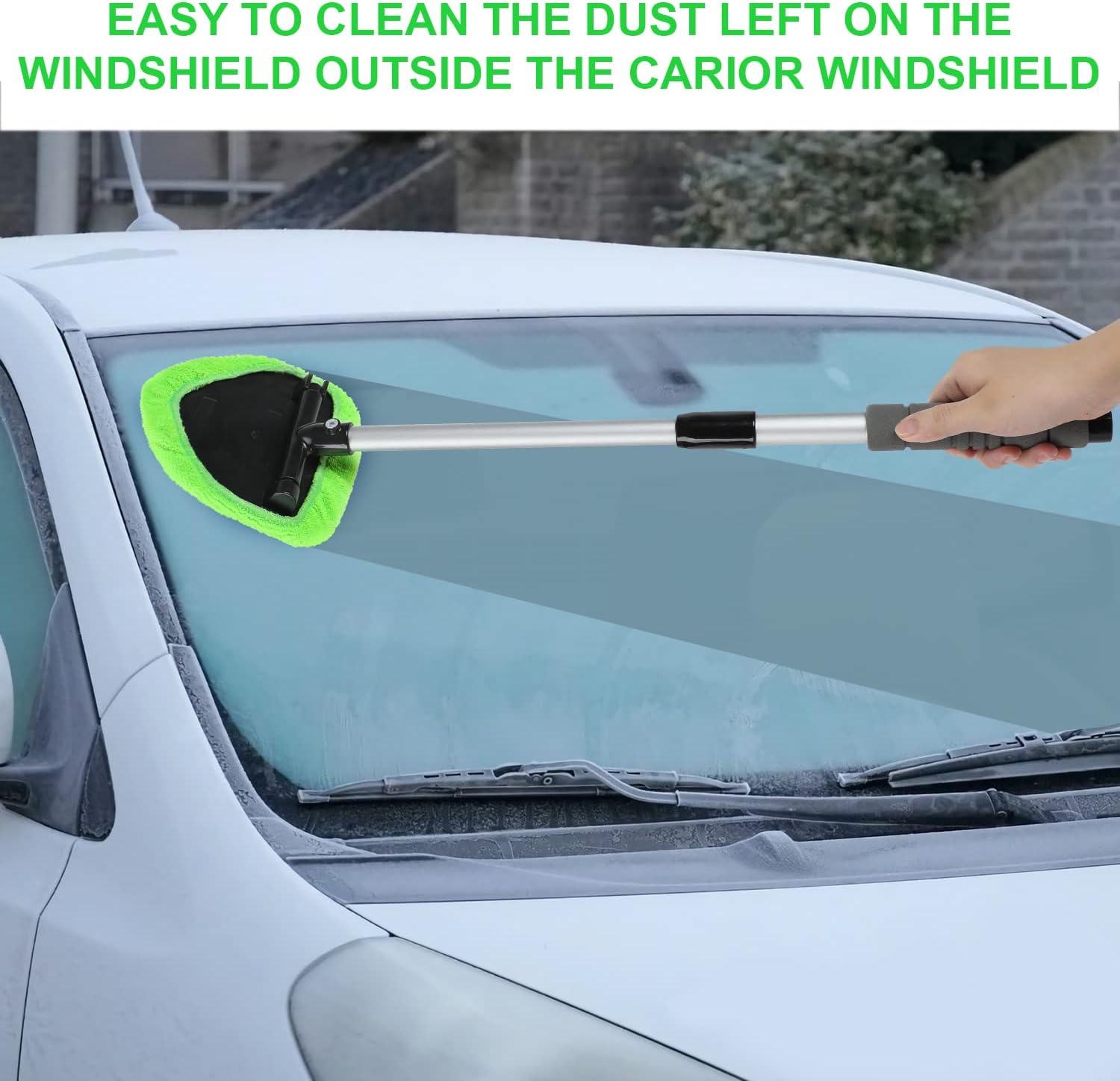 🔥Last Day Promotion 50% OFF🔥Microfiber Car Windshield Cleaning Tool with Extendable Handle