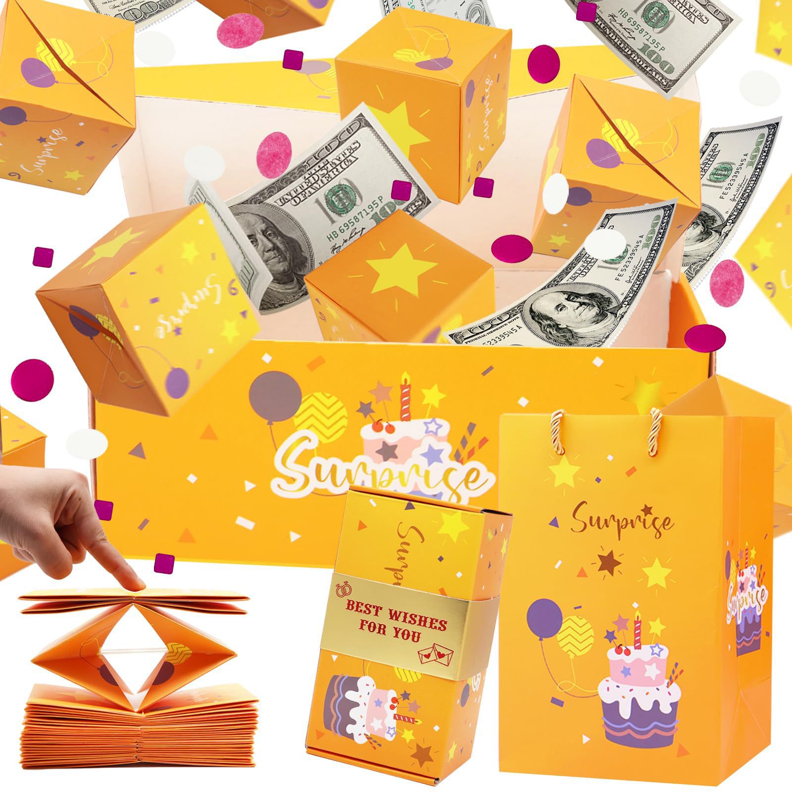 🎁TikTok Last Day Sale - 70% OFF🎉Folding Bouncing Surprise Gift Box