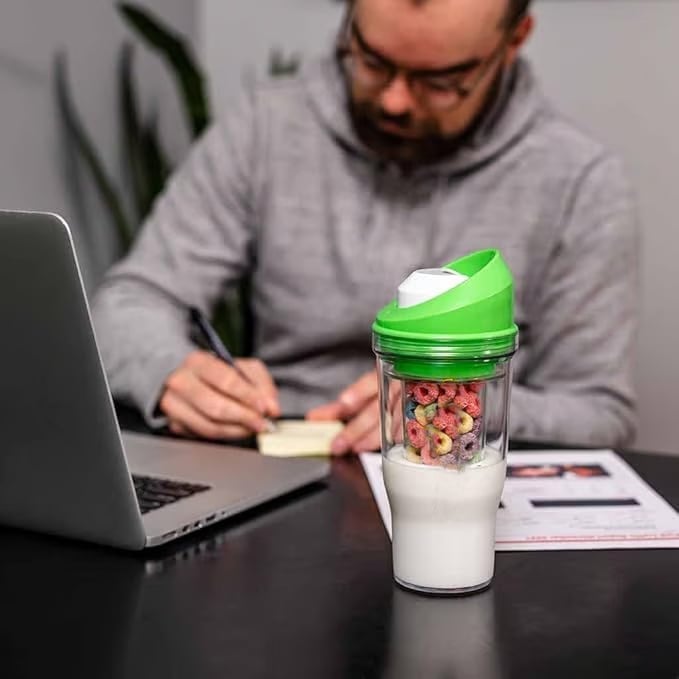 🎁TikTok Last Day Sale - 70% OFF✨🥣Portable Cereal Cup – The Ultimate On-the-Go Breakfast Revolution! 🥛