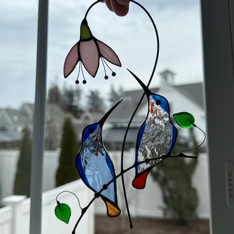 🎖️July 4th Flash Sale: 50% OFF Sitewide! 💕<strong>Handmade<strong> Hummingbird Colorful Window Hangings, Buy 2 Save 10%