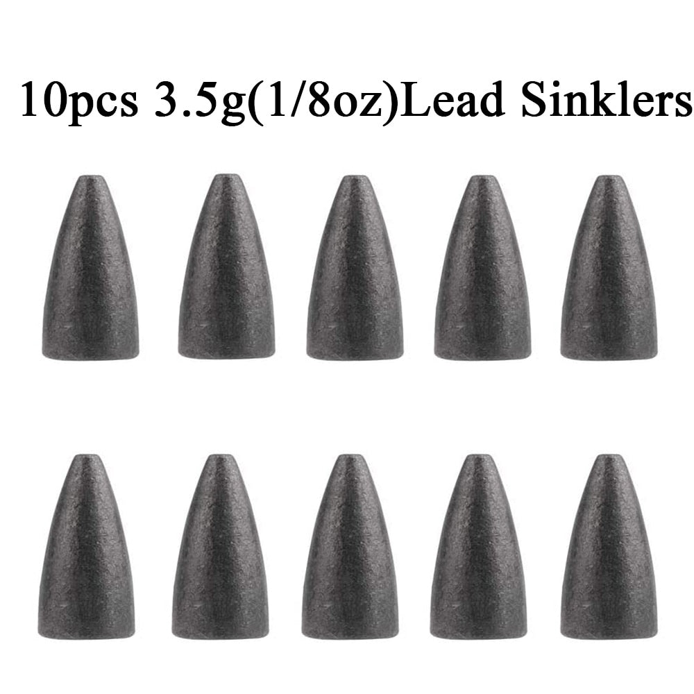 Fishing Bullet Weights 10 Pcs