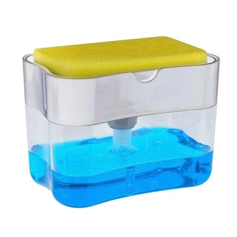 Early Christmas Hot Sale 50% OFF- 2-in-1 Soap Pump Dispenser and Sponge Holder(Buy 2 Free Shipping)