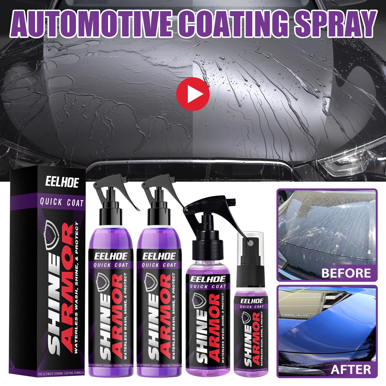 🔥Last Day Promotion 48% OFF-🎁-3 in 1 High Protection Quick Car Coating Spray