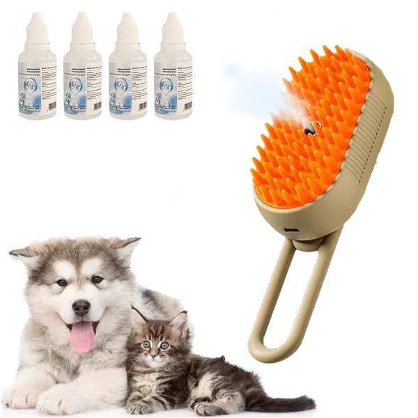 🔥Letzter Tag 49% Rabatt🐾3 in 1 Haustier Grooming Dampfbürste