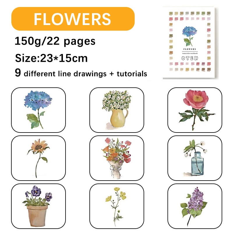 💕𝙊𝙏𝙀𝙃® Watercolor Workbook
