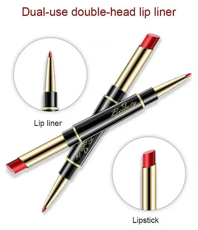 🔥Double ended lipstick Automatic Lip Liner Matte Waterproof Non-fading Non-stick Lipstick