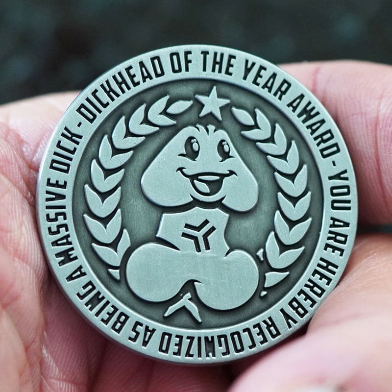 🤣🎖️Hilarious Dickhead of the Year Challenge Coin