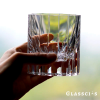 Crystal Star Cut Edo Kiriko Whiskey Glass