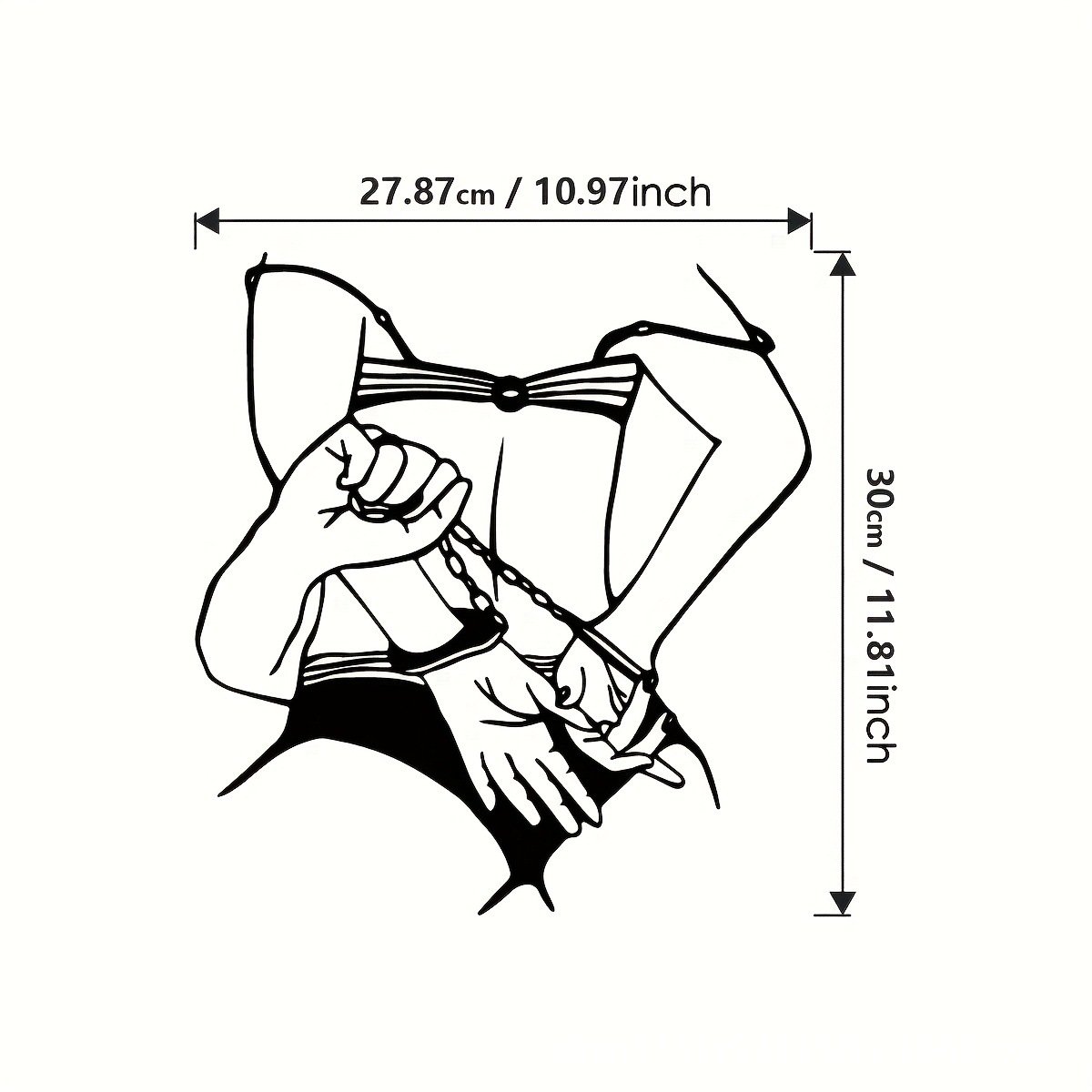🔥 50% OFF – Celebrate Independence Day in Style! Modern Iron Wall Art – Minimalist Woman & Cat Line Sculpture + Bold Feminine Silhouette for Living Room & Bedroom Decor